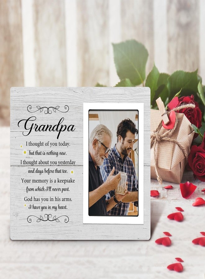 SteadStyle Grandpa Memorial Frame - Sympathy Gift for Loss of Grandfather - Bereavement Keepsake for Loved One - Remembrance Photo Frame, Fits 4x6 Inch Picture - Image 4